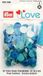 Prym Love Color drukknoppen kunststof 12,4mm blauw 30 st.