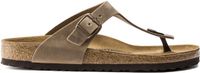 Birkenstock Dames teenslippers gizeh bruin smal 943813