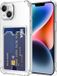 Selected by GSMpunt.nl Transparant Dun TPU Hoesje met Pasjeshouder Geschikt voor Apple iPhone 14
