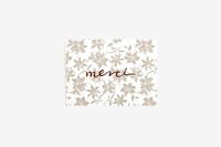 Dailylike Merci gele wenskaart, 9,7 x 7 cm.