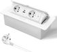 SURIGHT Intrekbaar stopcontact - PD20W - USB-C snellader - Tafelstopcontact - Bureau - Wit