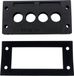 TRU COMPONENTS TC-KDL 16/4 Kabelinvoeringsplaat Klem-Ø (max.) 16 mm PA Zwart 1 stuk(s)