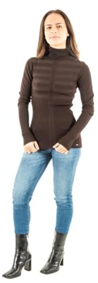 Morgan coltrui fijn gebreid donkerbruin