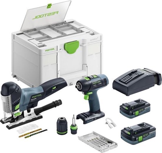 Festool T 18+3/PSC 420 HPC I-Set Accu Combiset 18V 4.0Ah in Systainer - 577630