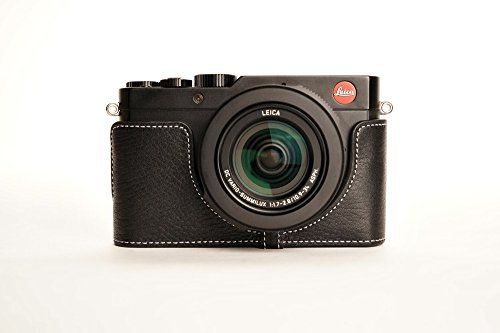 TP Handgemaakte Echt Lederen Half Camera Case Tas Cover Voor Leica D-LUX Typ 109 D-LUX7 Zwart Kleur