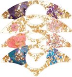 Merkloos Wan GmbH Duimbladwijzers - Boekpaginahouders - Comfortabel Lezen - Met Echte Bloemen - 8 cm