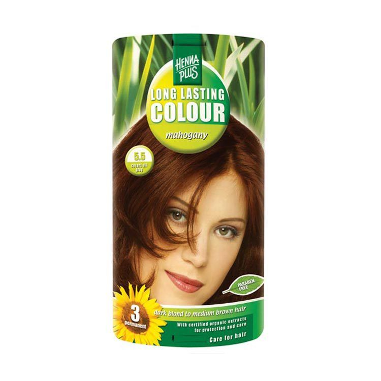 Hennaplus 5.5 Mahogany Long Lasting Colours 100ml