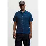 JACK&JONES JPRBLUHAMILTON BUTTON THROUGH POLO SS Heren Polo XL Biologisch katoen Pageant Blue