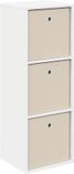 vidaXL Dressoir met lade Wit 35 x 32 x 99,5 cm