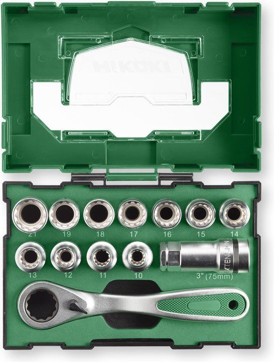 HiKOKI 40030033 13-delige Doppenset
