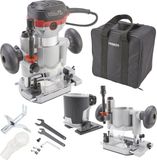 AREBOS Bovenfrees - 710W - met Trimmer en Dompelbasis - 10000-30000 tr/min