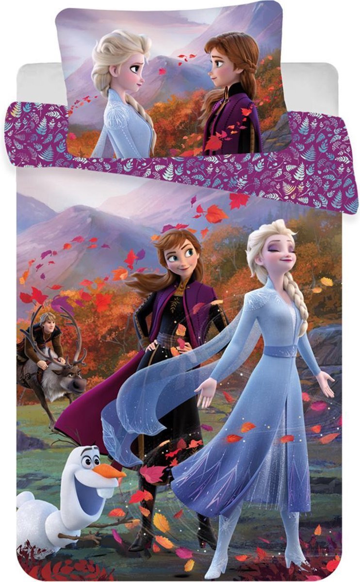 Disney Frozen BABY Dekbedovertrek Wind - 100 x 135 cm - Katoen