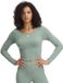 Under Armour UA Vanish Seamless LS 1379150-348 Dames Sportkleding Groen XL