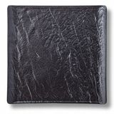 Wilmax SlateStone Kwadraat Dinerbord Zwart Porselein 27cm