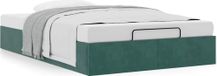 Bol Cadre de lit sans matelas 120x190 cm velours vert foncé