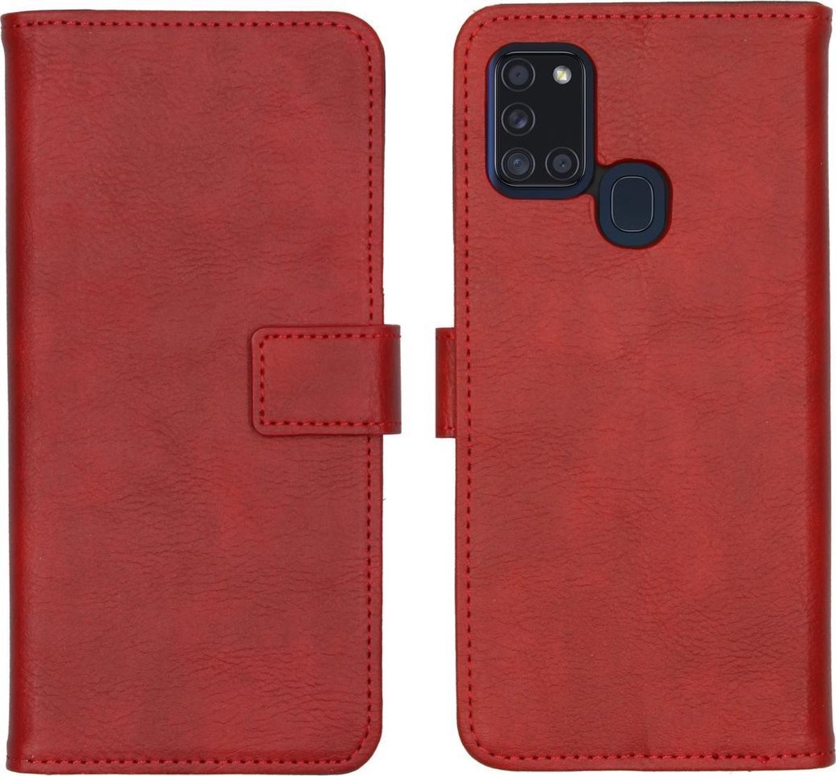 imoshion Luxe Booktype Samsung Galaxy A21s hoesje - Rood