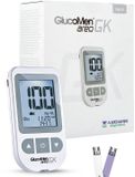 Glucomen Areo GK Glucosemeter & Ketonenmeter mg/dL – Startpakket met 10 Teststrips & Lancetten – Nauwkeurige Bloedsuikermeter met NFC & Geheugen