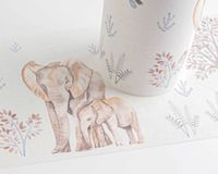 A.S. Création JUNGLE DIEREN BEHANGRAND | Avonturenkamer - Beige Grijs Zwart