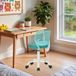 FurnitureR Kinderstoel in hoogte verstelbaar voor bureau, ergonomische kleurrijke jeugdstoel met rugleuning en armleuningen, draaistoel met 5 wielen, voor kinderen van 3-10 jaar, tot 100 kg belastbaar