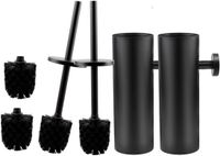 Allecto Plus Set de brosses de toilette - Noir mat