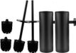Allecto Plus Set de brosses de toilette - Noir mat