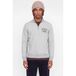 JACK & JONES PREMIUM relaxed fit sweater met print - light grey