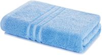 Lavea® Serviette de bain 80x200 cm, 100% Coton – Bleu dauphin