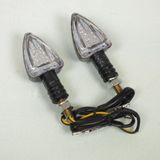 Replay Clignotant à LED Replay triangle carbone 12V Ø8mm pour moto 50 à boite cyclo