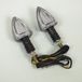 Replay Clignotant à LED Replay triangle carbone 12V Ø8mm pour moto 50 à boite cyclo