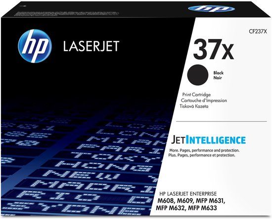HP 37X High Capacity Black Toner Cartridge - Original