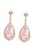 NAEMI Oorbellen Rose Goud Roze Kristal Vrouwen