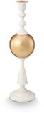 Pip Studio Kandelaar Sphere - Kaarsenhouder van Metaal - Wit/ Goud - 44cm