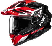 HJC RPHA 60 Dakar Adventure Motorhelm - Zwart/Rood/Zilver - Maat M
