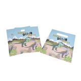 Homéa Set van 6 papieren snoepzakjes, H23 cm, Happy Dino