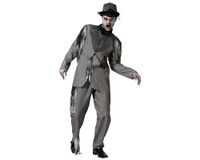 Atosa Grijs bruidegomkostuum voor volwassenen, heren, lichaam, geest, horrorkostuums voor Halloween, carnaval, themafeesten, inclusief jas, broek | comfortabel, grappig en origineel | XL