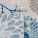 SAFAVIEH Cabana Collection 2' x 4' grijs/blauw CBN832F Bloemen Indoor/Outdoor Easy Cleaning Patio Backyard Mudroom Accent Rug