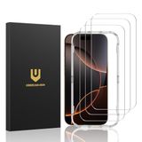 UNBREAKcable Screenprotector voor iPhone 16 Pro - 3 stuks, dubbel onbreekbaar HD gehard glas