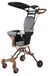 Poussette pliable portable avec pare-soleil réglable