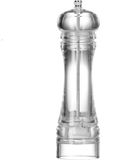 Cookinglife Moulin à poivre Rocca Transparent - Moulin Inox - 21,5 cm