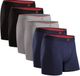 DANISH ENDURANCE Bamboe Boxershorts - Heren - 6 paar - Zwart/Grijs/Marineblauw - 4XL