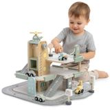 Garage en bois pour enfants - Parking en bois - 3 étages, très grand - Avec ascenseur et héliport - Jouet éducatif, convient à partir de 3 ans