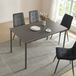 en.casa Eettafel Lindesberg 140x80x75 cm grijs eikenkleurig en zwart