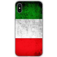 1001 coques Apple iPhone X, Apple iPhone XS Drapeau italie Bedrukt siliconen hoesje