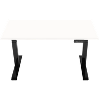 Euroseats Elektrisch Zit Sta Bureau 140 x 80 Zwart/Wit