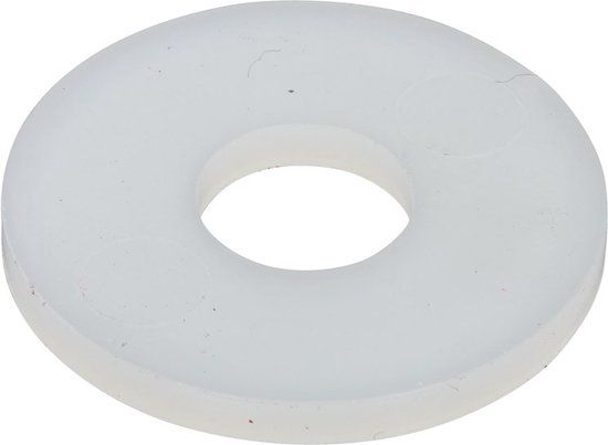HOENDERDAAL FASTENERS B.V. Carrosseriering nylon M6x18x1.6mm DIN9021 wit