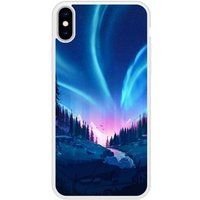 Tombee de nuit Verstevigd hoesje met sublimatie bedrukking, compatibel met Apple iPhone X