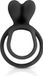 Glamy - Dubbele Cockring - Zwart - 3cm Diameter - Rekbaar