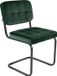 Kick Collection KICK® IVY Eetkamerstoel – Velvet – Buisframe – Donker Groen