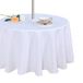 Fitable Tafelkleed voor binnen en buiten - wasbaar waterdicht kreukvrij tafelkleed met rits en paraplugat voor lente/zomer/feest/picknick/barbecue/terras wit 60R