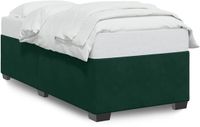 vidaXL Bedframe fluweel donkergroen 100x200 cm